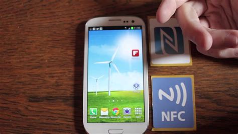 Samsung Galaxy S3 NFC Near Field Communication demonstration